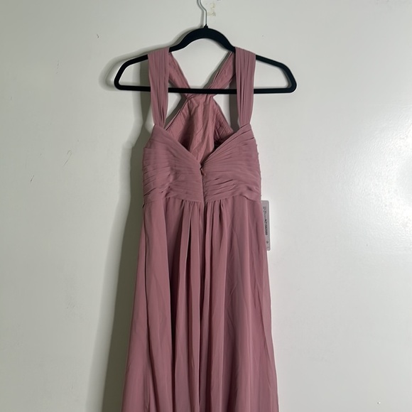 AZAZIE bridesmaids maxi dress dusty pink size 4 new - Picture 9 of 15